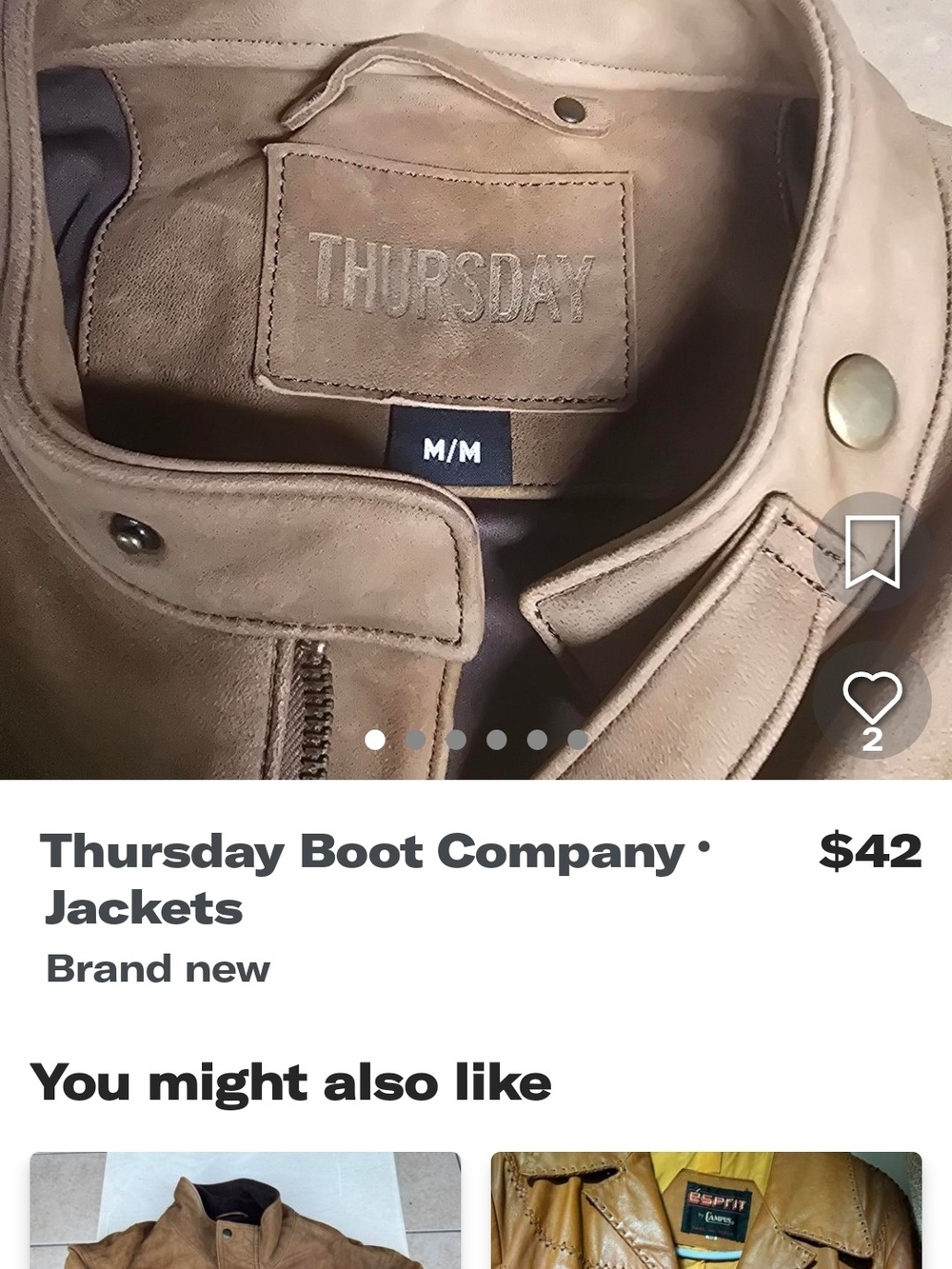 Thursday Boot Company Taupe/Brown Suede Bomber Jacket